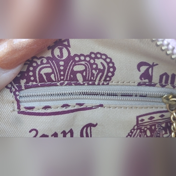 NEW AUTHENTIC JUICY COUTURE "COUTURE IS BLISS" BURGUNDY VELOUR HANDBAG SATCHEL - Picture 16 of 16